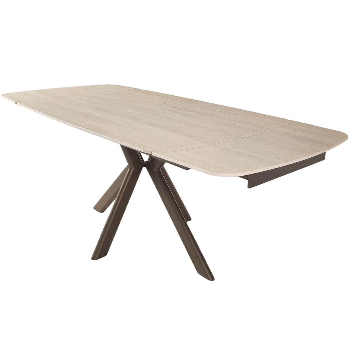 Keiichi Cote Extending Dining Table in Travertine Ceramic, view 8