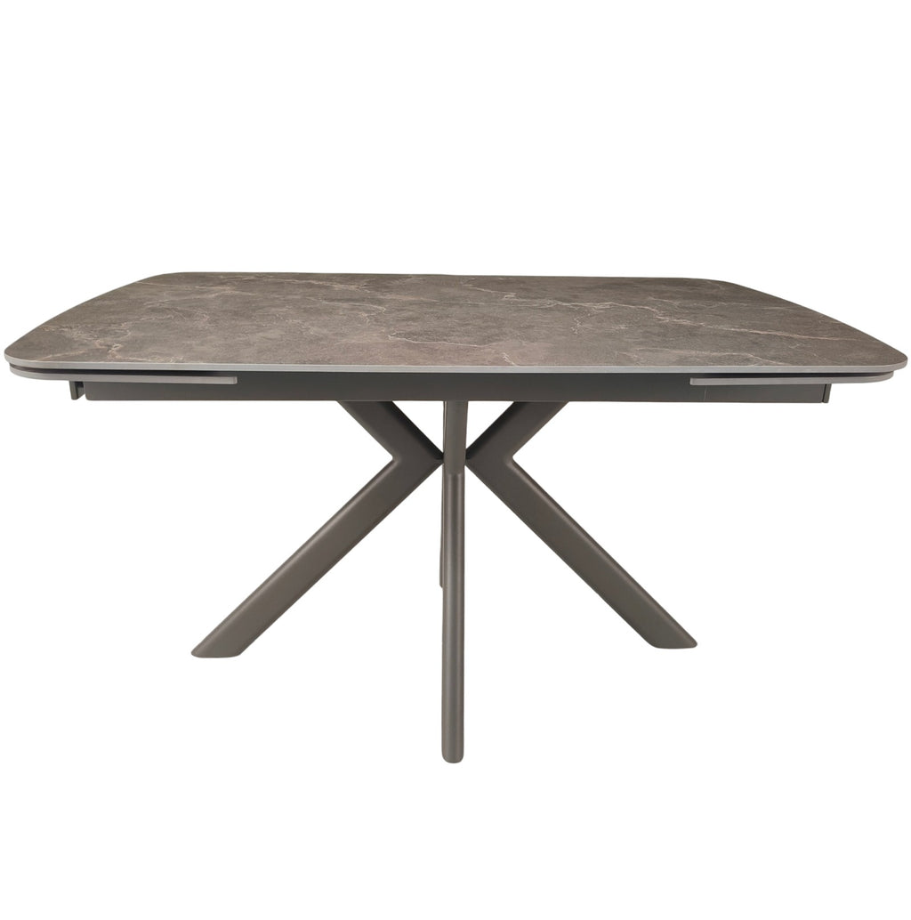Keiichi Cote Extending Dining Table in Latte Stone Ceramic