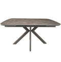 Keiichi Cote Extending Dining Table in Latte Stone Ceramic