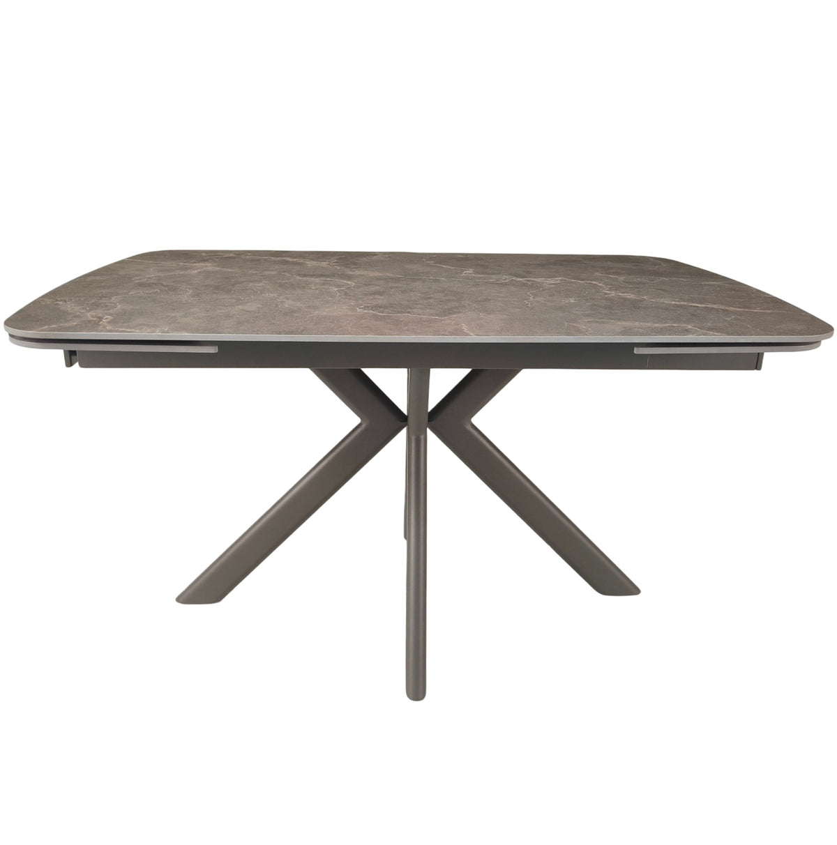 Keiichi Cote Extending Dining Table in Latte Stone Ceramic