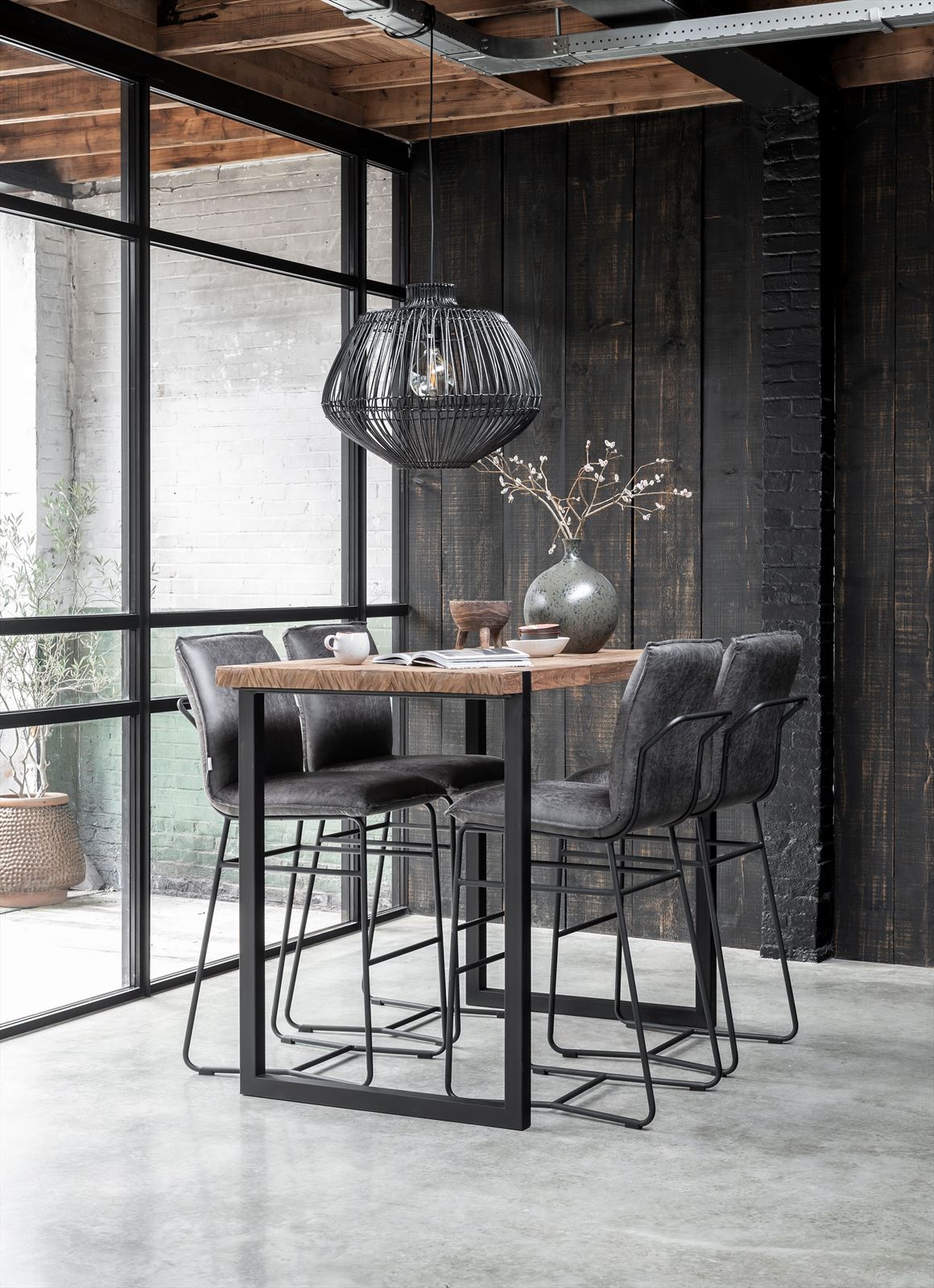 DTP Home Bar table Beam in a room setting