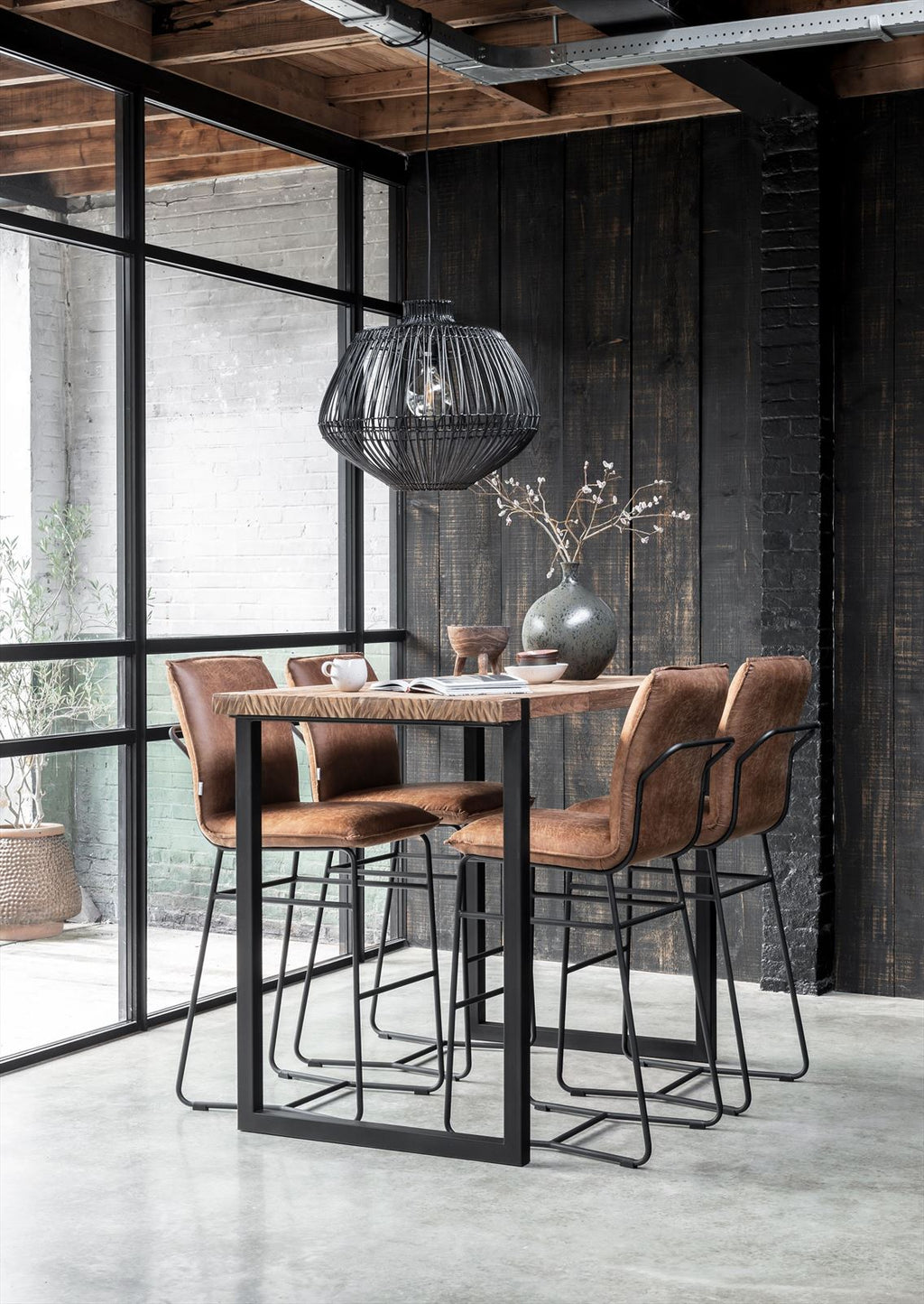 DTP Home Bar table Beam in a room setting