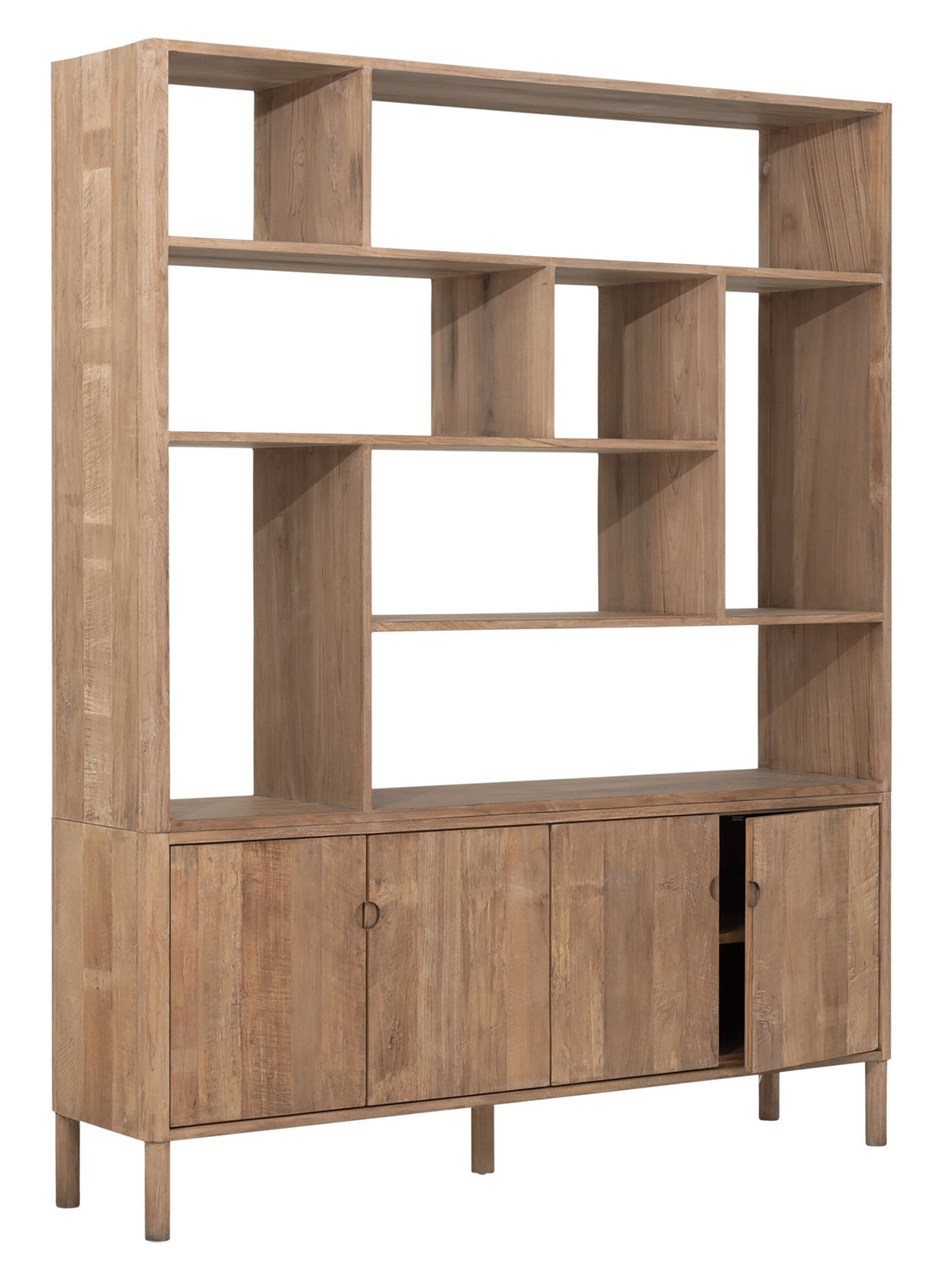DTP Home Bookcase Apollo, 4 doors, 8 open racks