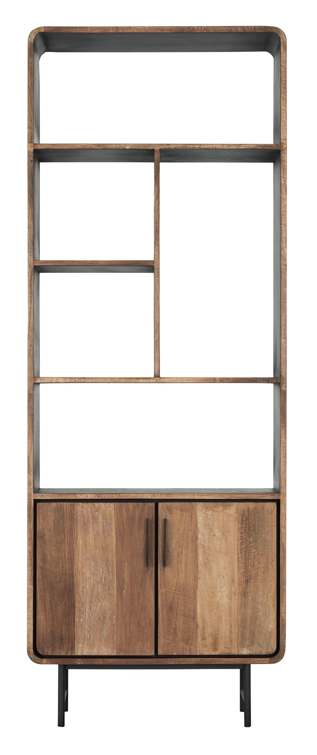 DTP Home Bookcase Evo, 2 doors, 5 open racks