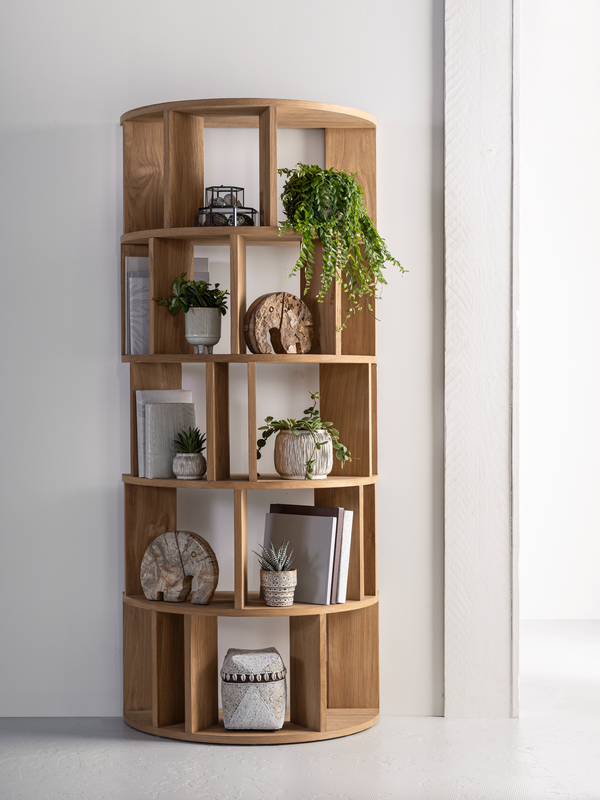 DTP Home Bookcase Forte round in a room setting