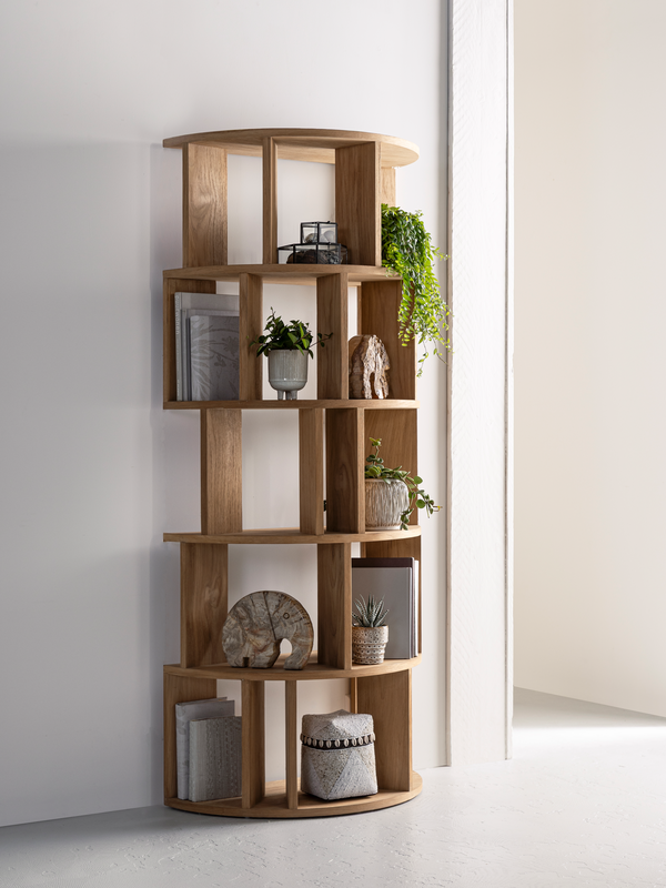 DTP Home Bookcase Forte round in a room setting