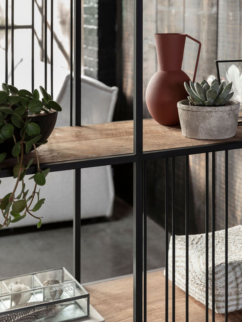 DTP Home Bookrack / Roomdivider Barra large, 5 shelves detail