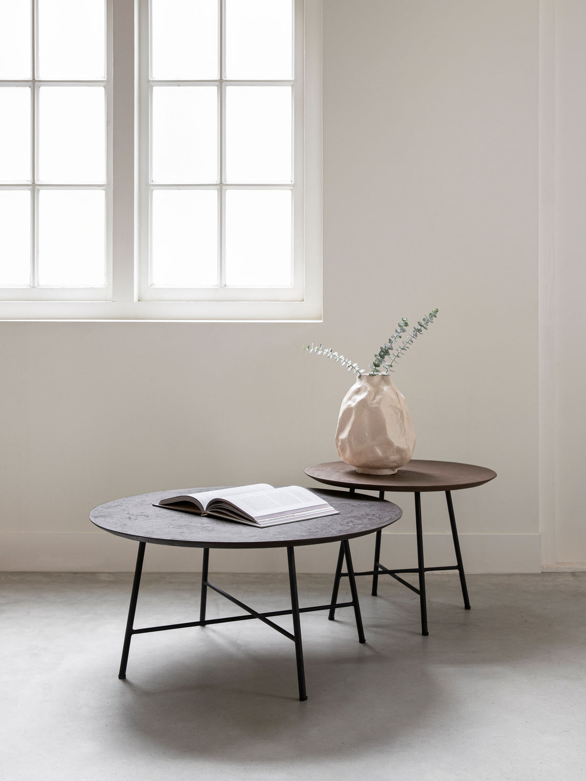 DTP Home Coffee table Delta Earth, set of 2 in a room setting