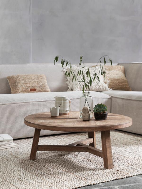 DTP Home Coffee table Monastery round in a room setting