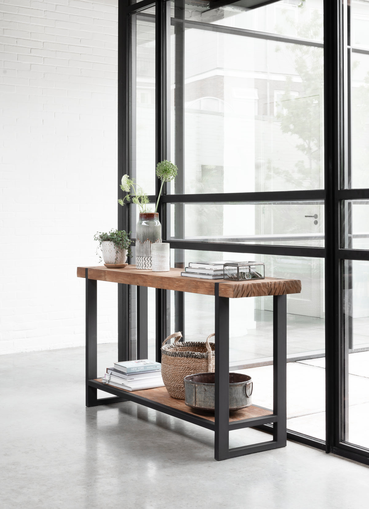 DTP Home Console table Beam in a room setting