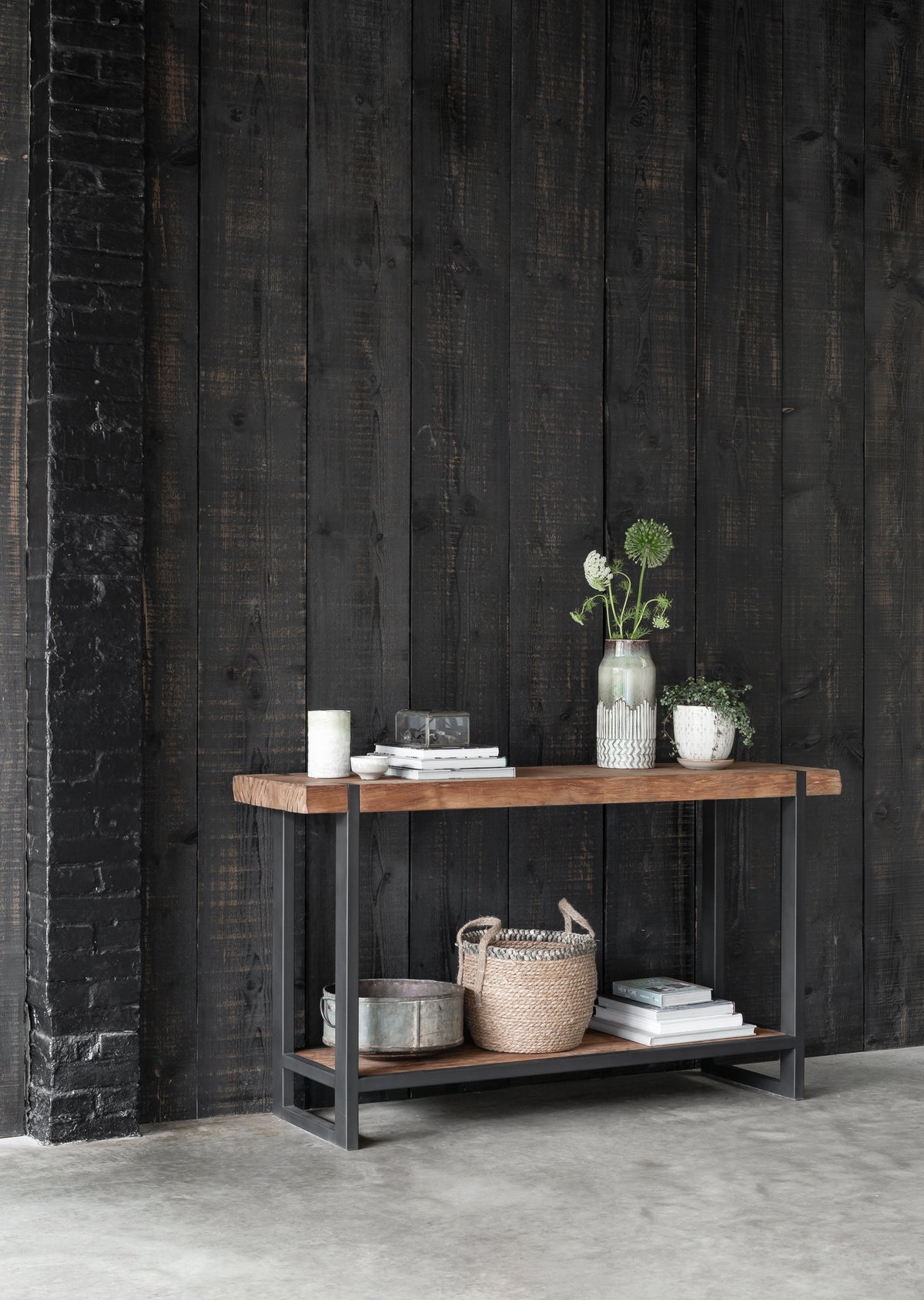 DTP Home Console table Beam in a room setting