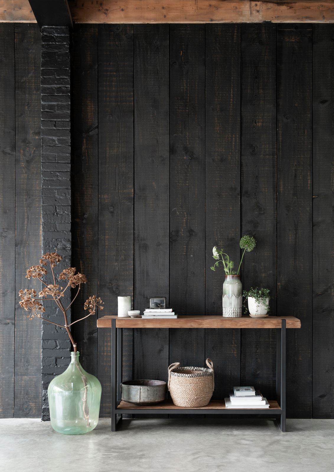 DTP Home Console table Beam in a room setting