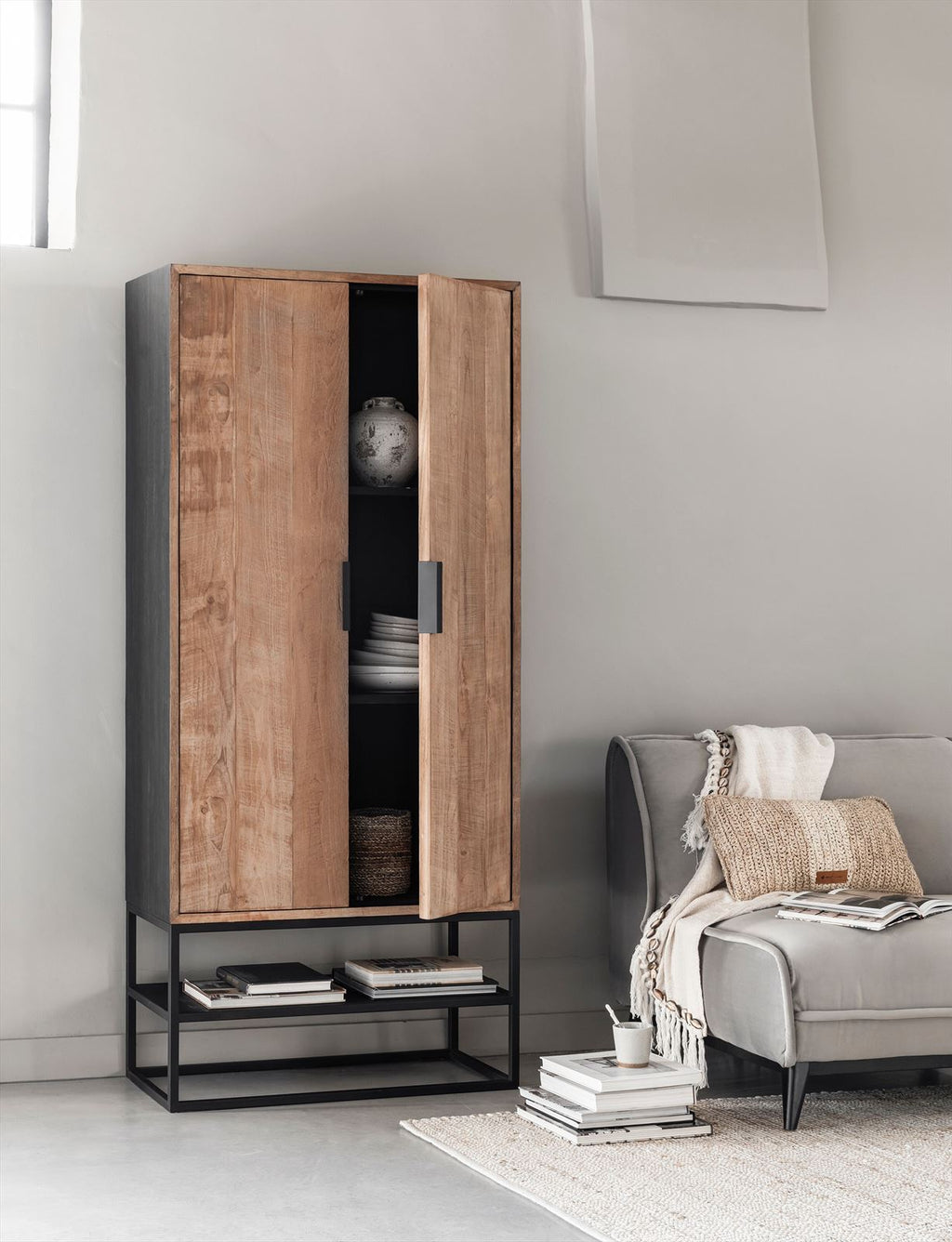 DTP Home Cupboard Cosmo, 2 doors in a room setting