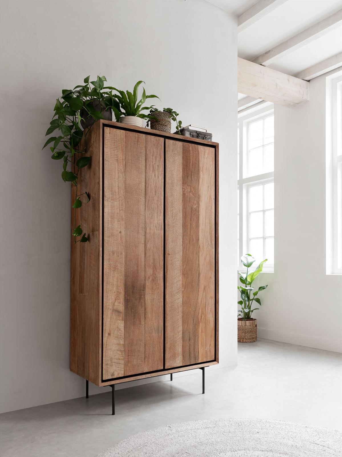 DTP Home Cupboard Metropole low, 2 doors in a room setting