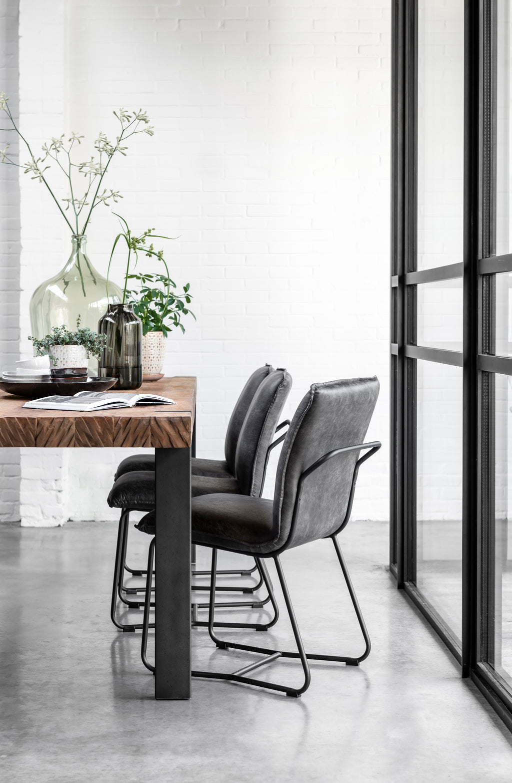 DTP Home Dining table Beam in a room setting