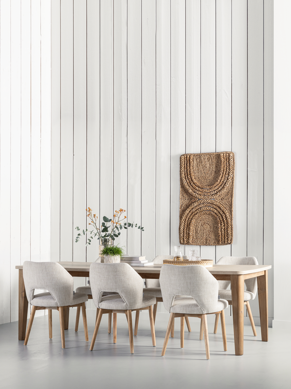 DTP Home Dining table Bliss Mortex rectangular in a room setting