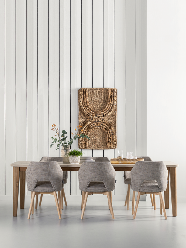 DTP Home Dining table Bliss Mortex rectangular in a room setting