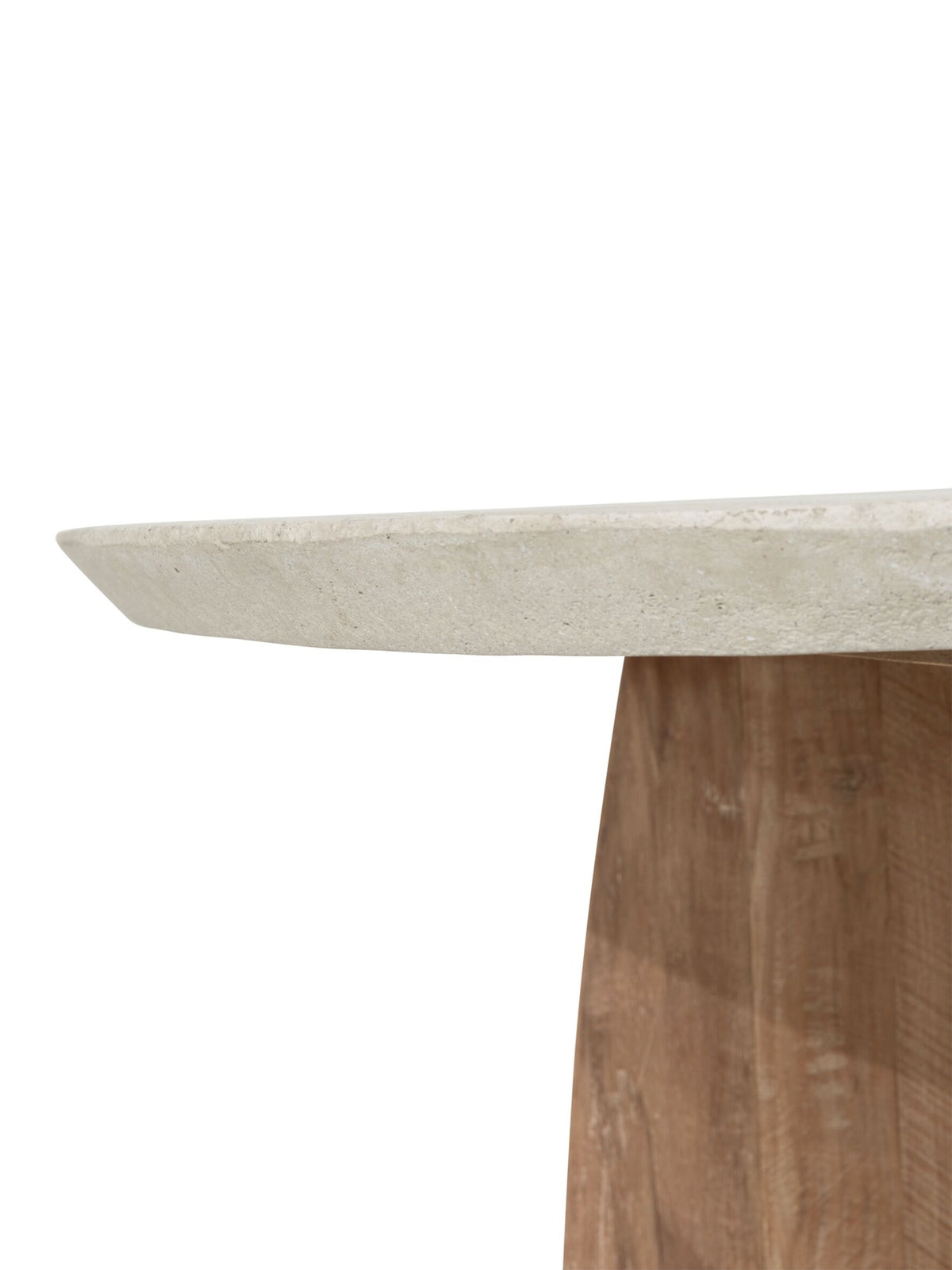 DTP Home Dining table Nova Travertin rectangular detail