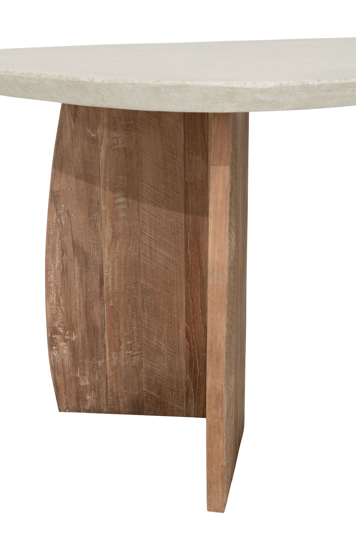 DTP Home Dining table Nova Travertin rectangular detail