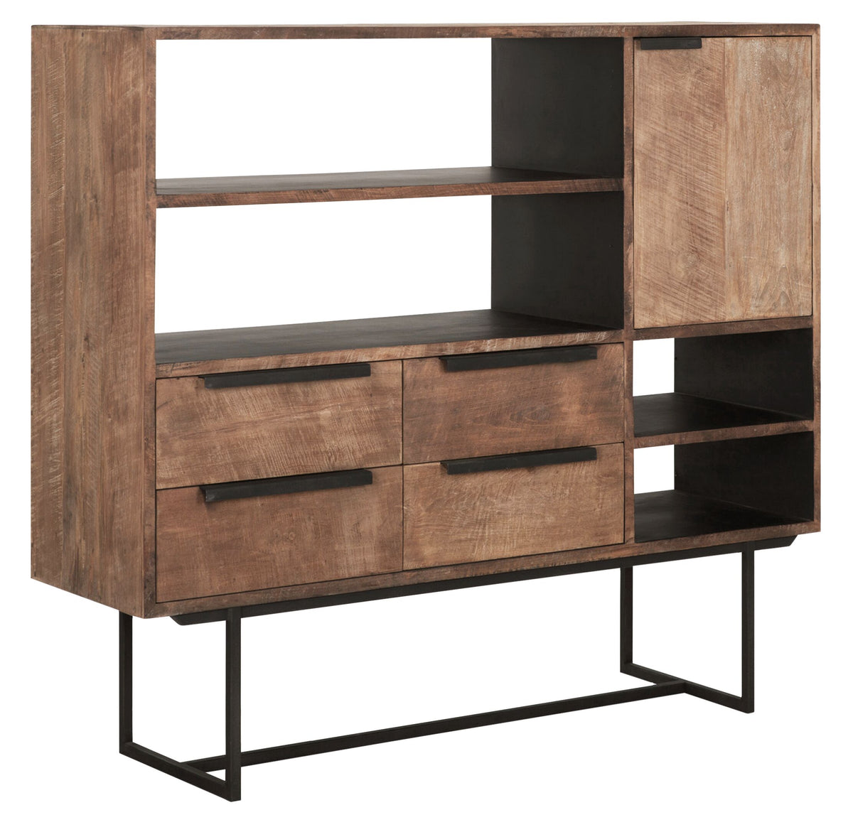 DTP Home Dresser Odeon No.3, 1 door, 4 open racks, 4 drawers
