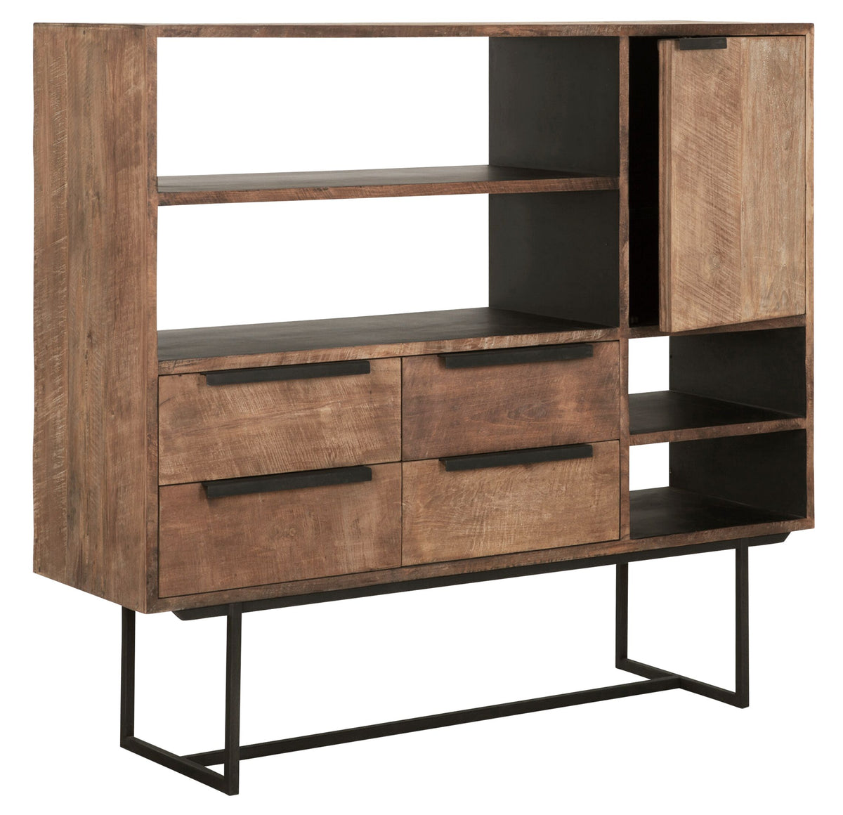 DTP Home Dresser Odeon No.3, 1 door, 4 open racks, 4 drawers