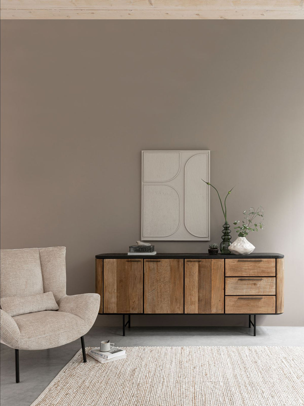 DTP Home Dresser Soho, 3 doors, 3 drawers in a room setting