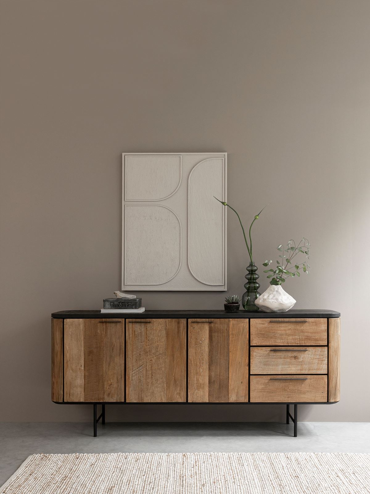 DTP Home Dresser Soho, 3 doors, 3 drawers in a room setting