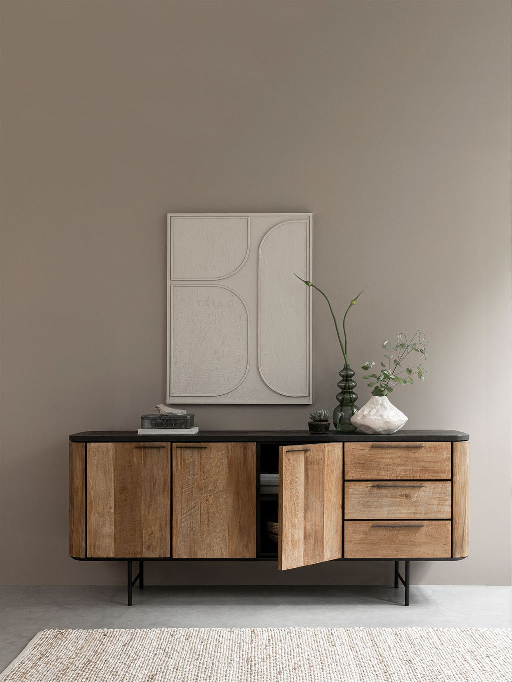 DTP Home Dresser Soho, 3 doors, 3 drawers in a room setting