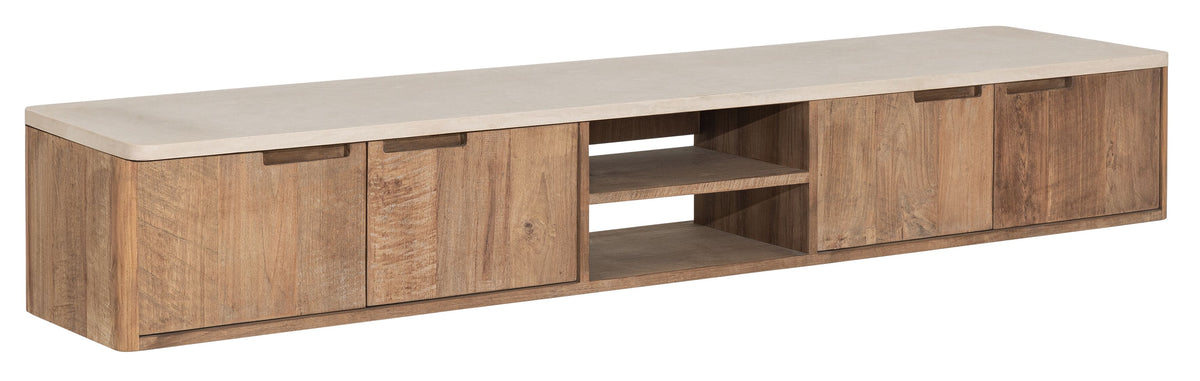 DTP Home Hanging TV stand Bliss Mortex No.2 large, 4 doors, 2 open racks