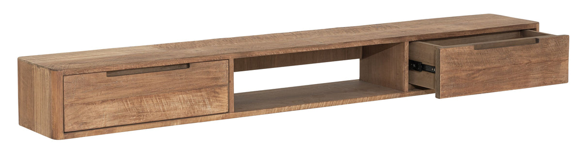 DTP Home Hanging TV stand Bliss No.1 large, 2 drawers, open rack