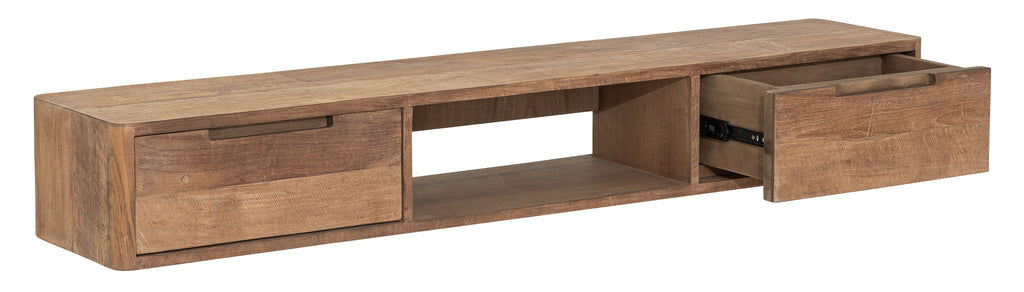 DTP Home Hanging TV stand Bliss No.1 small, 2 drawers, open rack