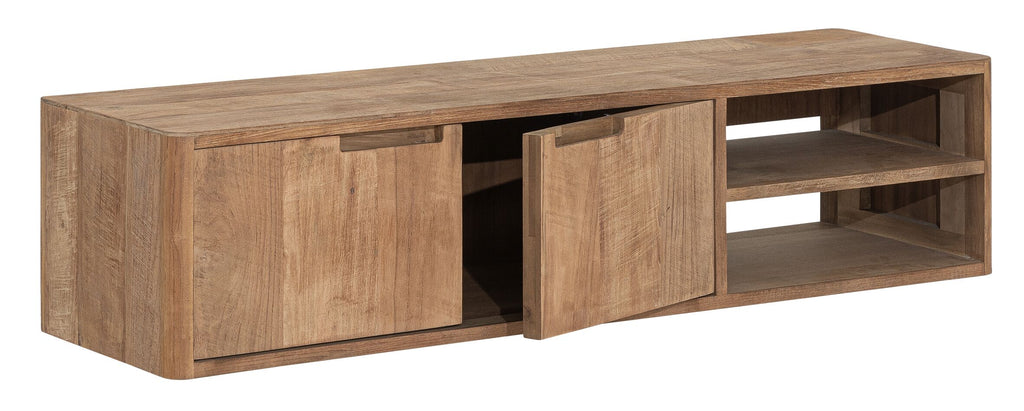 DTP Home Hanging TV stand Bliss No.2 small, 2 doors, 2 open racks