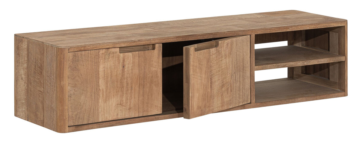 DTP Home Hanging TV stand Bliss No.2 small, 2 doors, 2 open racks