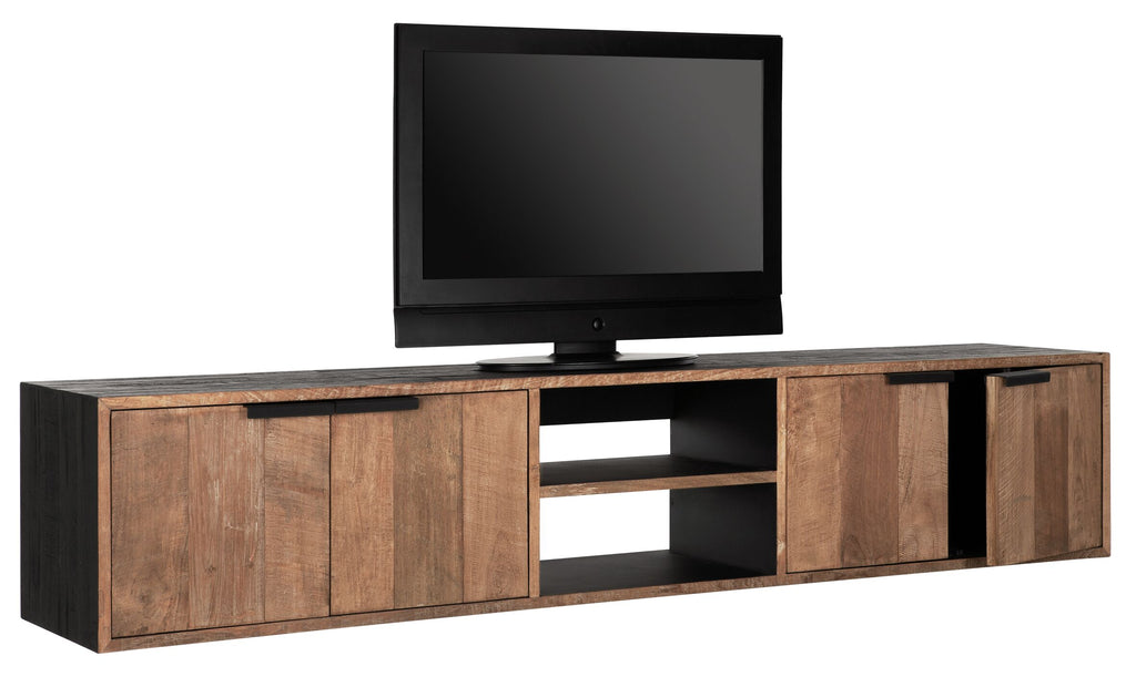 DTP Home Hanging TV stand Cosmo No.1 large, 4 doors, 2 open racks