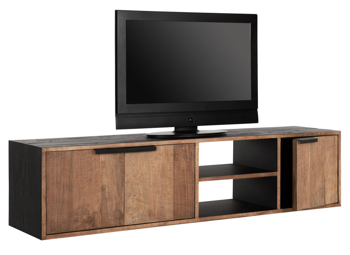 DTP Home Hanging TV stand Cosmo No.1 medium, 3 doors, 2 open racks