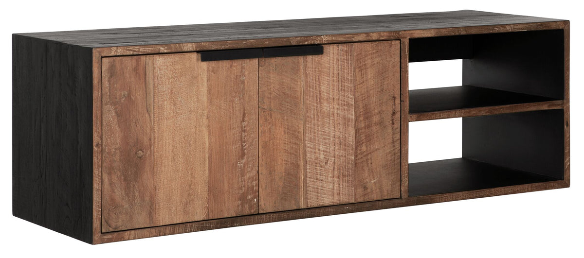 DTP Home Hanging TV stand Cosmo No.1 small, 2 doors, 2 open racks
