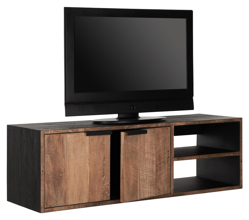 DTP Home Hanging TV stand Cosmo No.1 small, 2 doors, 2 open racks