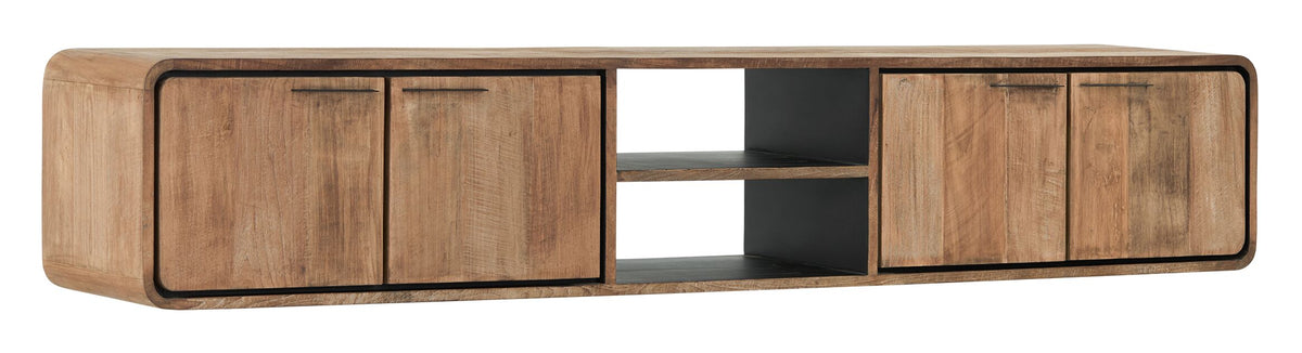 DTP Home Hanging TV stand Evo large, 4 doors, 2 open racks