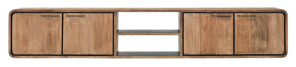 DTP Home Hanging TV stand Evo large, 4 doors, 2 open racks