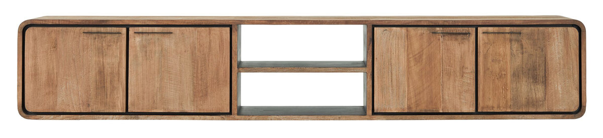 DTP Home Hanging TV stand Evo large, 4 doors, 2 open racks