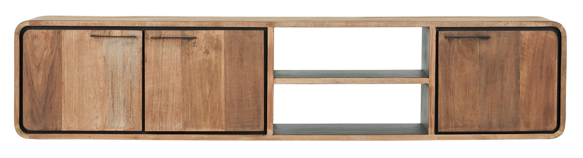 DTP Home Hanging TV stand Evo medium, 3 doors, 2 open racks