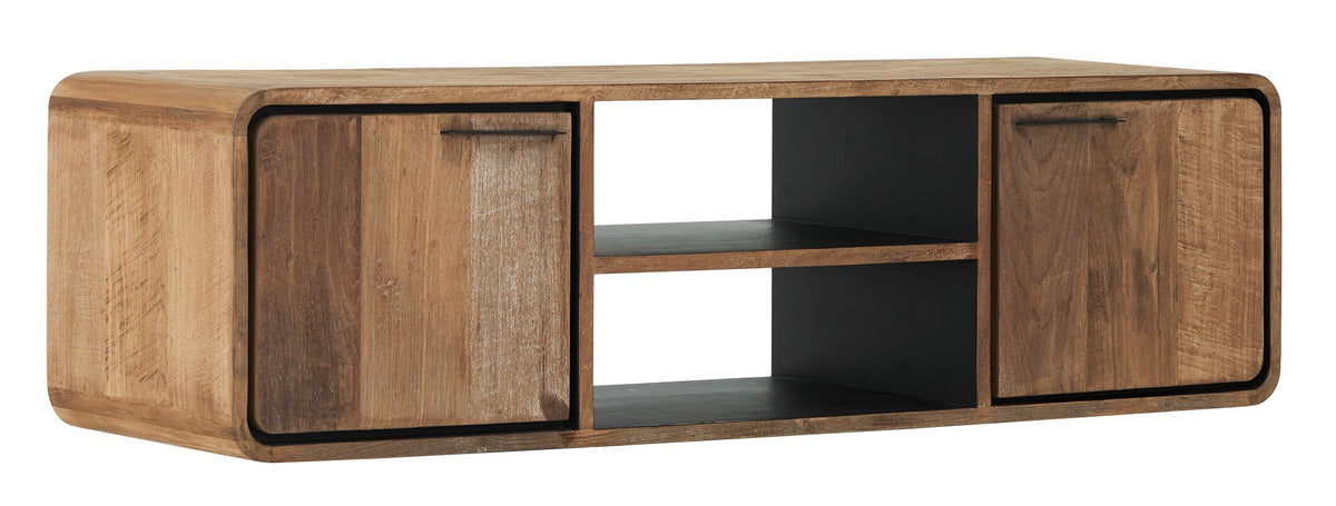 DTP Home Hanging TV stand Evo small, 2 doors, 2 open racks