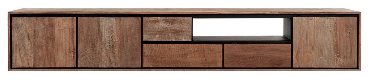 DTP Home Hanging TV stand Metropole extra large, 3 doors, 3 drawers, open rack