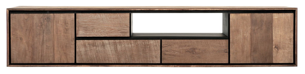 DTP Home Hanging TV stand Metropole large, 2 doors, 3 drawers, open rack