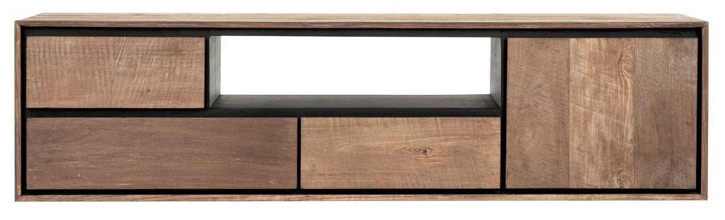 DTP Home Hanging TV stand Metropole medium, 1 door, 3 drawers, open rack