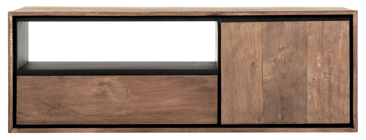 DTP Home Hanging TV stand Metropole small, 1 door, 1 drawer, open rack