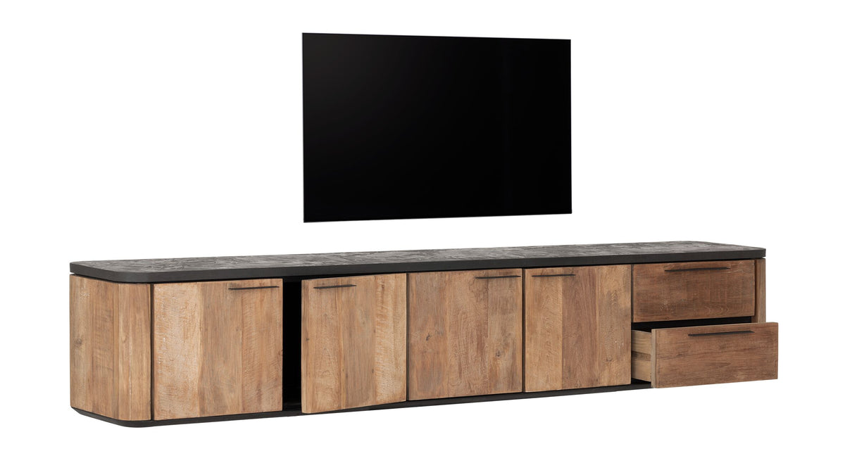 DTP Home Hanging TV stand Soho large, 4 doors, 2 drawers