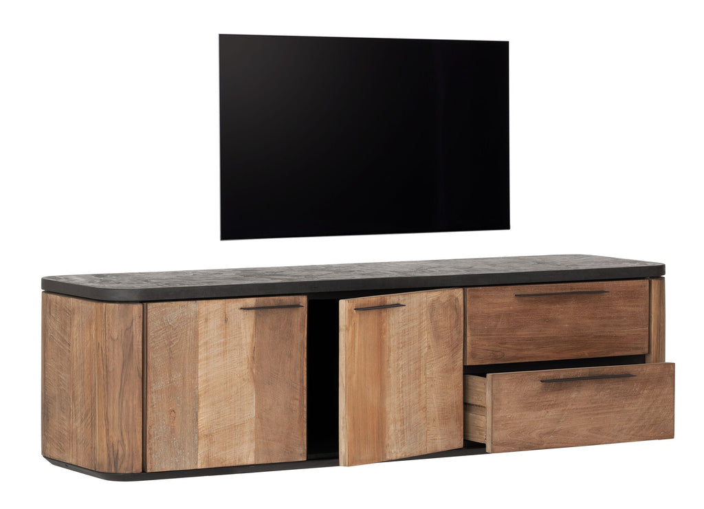 DTP Home Hanging TV stand Soho small, 2 doors, 2 drawers