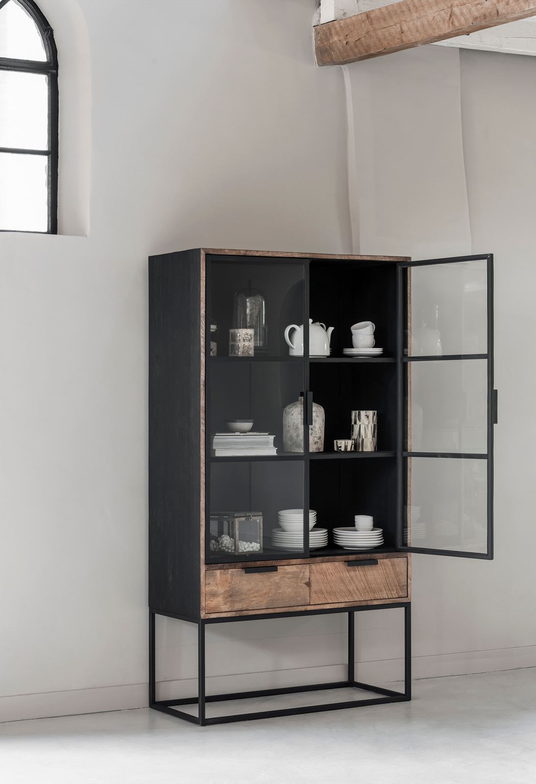 DTP Home Showcase Cosmo No.1, 2 doors, 2 drawers in a room setting