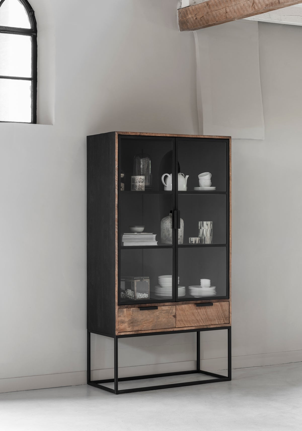 DTP Home Showcase Cosmo No.1, 2 doors, 2 drawers in a room setting